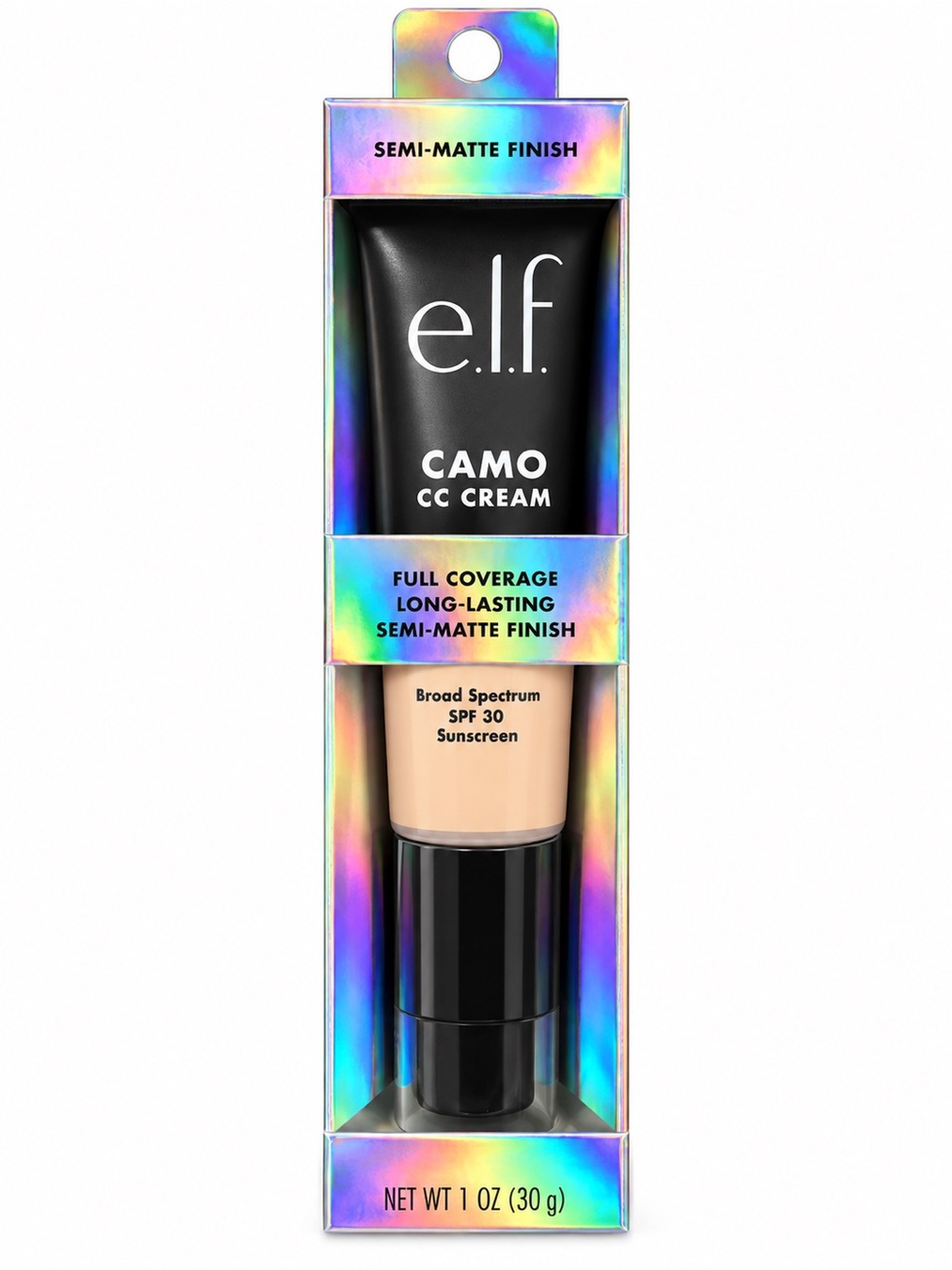 E.L.F Camo CC Cream Full Coverage Semi-Matte Finish Light 280 N